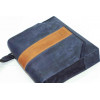Vatto Синяя мужская сумка мессенджер с клапаном с рыжей вставкой  (11644) - зображення 9
