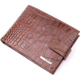   Karya Добротний чоловічий гаманець з натуральної шкіри з тисненням під крокодила  (2421202)