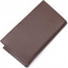 Karya Вертикальний чоловічий гаманець із натуральної шкіри коричневого кольору  (2421138) - зображення 2