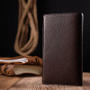 Karya Вертикальний чоловічий гаманець із натуральної шкіри коричневого кольору  (2421138) - зображення 8