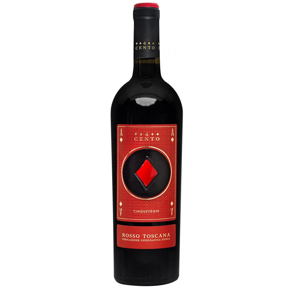 Cinque Segni Вино Ace of Diamonds Rosso Toscana 0,75 л сухе тихе червоне (8051577840140) - зображення 1
