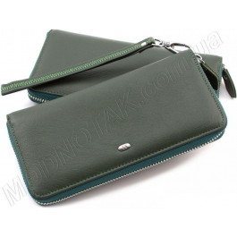 ST Leather Жіночий шкіряний гаманець на блискавки з ремінцем на руку  (17290)