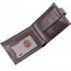 Karya Класичний коричневий чоловічий гаманець із натуральної шкіри з тисненням під крокодила  (2421199) - зображення 4