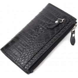   Karya Жіночий шкіряний гаманець подвійного додавання з натуральної шкіри з тисненням під крокодила  (24211