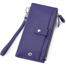 ST Leather Жіночий стильний гаманець з кишенями на блискавці  (16045)