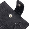 Karya Класичний чоловічий гаманець із натуральної шкіри чорного кольору з хлястиком на кнопці  (2421077) - зображення 3