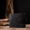 Karya Класичний чоловічий гаманець із натуральної шкіри в чорному кольорі  (2421079) - зображення 7