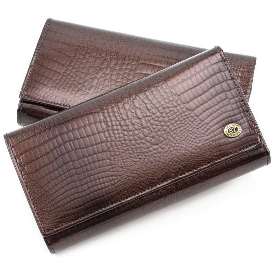 ST Leather Жіночий лаковий гаманець із золотою фурнітурою  (16276) - зображення 1