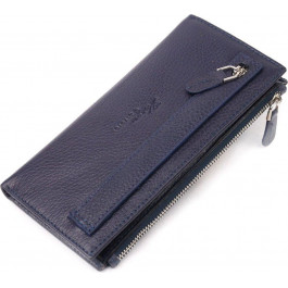   Karya Складаний жіночий гаманець із натуральної шкіри синього кольору  (2421130)