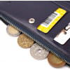 Karya Складаний жіночий гаманець із натуральної шкіри синього кольору  (2421130) - зображення 6