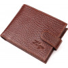 Karya Світло-коричневий чоловічий гаманець із натуральної шкіри з фіксацією на кнопку  (2421088) - зображення 1