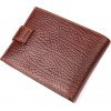 Karya Світло-коричневий чоловічий гаманець із натуральної шкіри з фіксацією на кнопку  (2421088) - зображення 2