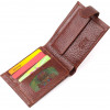 Karya Світло-коричневий чоловічий гаманець із натуральної шкіри з фіксацією на кнопку  (2421088) - зображення 4