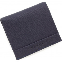   Karya Шкіряний компактний гаманець з зажимом синього кольору  (21769)