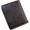 Karya Чорний вертикальний чоловічий гаманець із натуральної шкіри з вираженою фактурою  (21755) - зображення 3