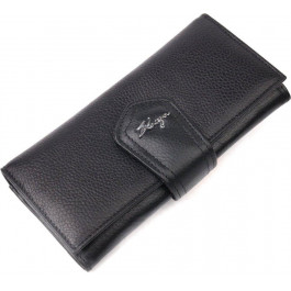   Karya Чорний жіночий довгий гаманець із натуральної шкіри високої якості  (2421149)