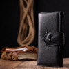Karya Чорний жіночий довгий гаманець із натуральної шкіри високої якості  (2421149) - зображення 7