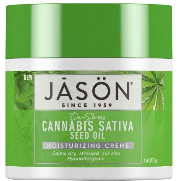 Jason Natural Анти-стресс ультраувлажняющий крем  для сухой кожи с маслом семян конопли 113 г (078522050049) - зображення 1