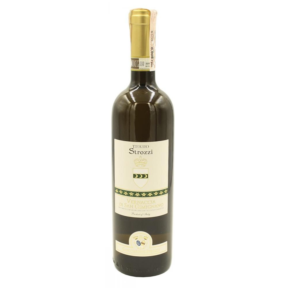 Tenute Guicciardini Strozzi Вино Tenute Guicciardini  Vernaccia Di San Gimignano Titolato 0,75 л сухе тихе біле (8007484000306) - зображення 1