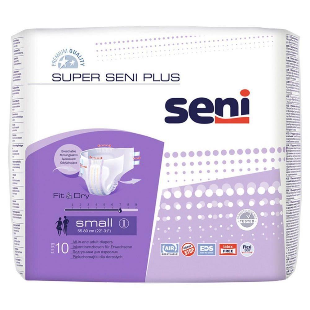 Seni Подгузники для взрослых Super Plus Small 1 10 шт, 55-80 см - зображення 1