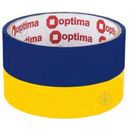 Optima Клейкая лента 48 мм 20 м желто-голубая