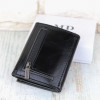 MD Leather Чорний жіночий гаманець струнної складання зі шкірозамінника  (21517) - зображення 6