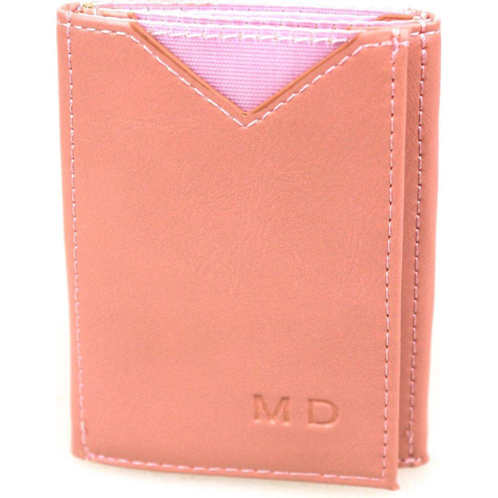 MD Leather Світло-пудровий жіночий гаманець зі шкірозамінника маленького розміру  (21519) - зображення 1
