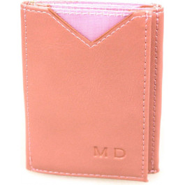MD Leather Світло-пудровий жіночий гаманець зі шкірозамінника маленького розміру  (21519)