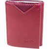 MD Leather Бордовий жіночий гаманець зі шкірозамінника потрійного додавання  (21516) - зображення 1