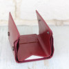 MD Leather Бордовий жіночий гаманець зі шкірозамінника потрійного додавання  (21516) - зображення 4