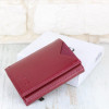 MD Leather Бордовий жіночий гаманець зі шкірозамінника потрійного додавання  (21516) - зображення 5