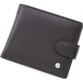 Leather Collection Чоловічий портмоне класичного стилю з натуральної шкіри чорного кольору  (21533)