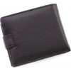 Leather Collection Чоловіче чорне портмоне із зернистої шкіри з кнопкою  (21531) - зображення 3