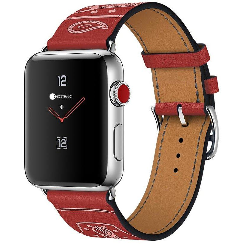 COTEetCI W13 Fashion Leather Red (WH5219-RD) for Apple Watch 42mm - зображення 1