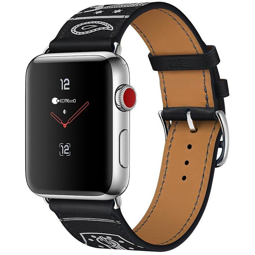 COTEetCI W13 Fashion Leather Black (WH5218-BK) for Apple Watch 38mm - зображення 1