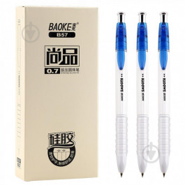 Baoke Ручка кулькова  Ручка кулькова автоматична 0.7 мм, з грипом синя Smooth Baok (PEN-BAO-B58-BL)