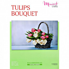 Miniart Crafts Набор для вышивки бисером Букет тюльпанов, 44 Х 29 см ( частичная ) Miniart-Crafts11003