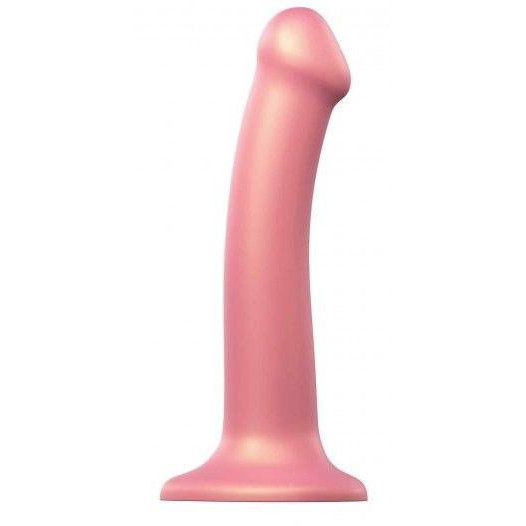 Strap-On-Me Mono Density Soft Silicone Dildo M, розовый (3700436013854) - зображення 1