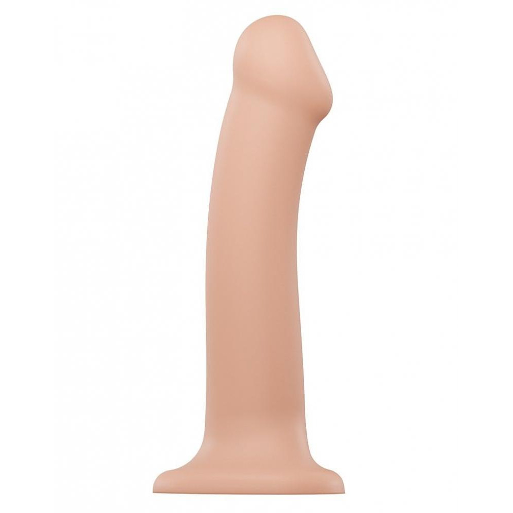 Strap-On-Me Dual Density Silicone Bendable Dildo L, телесный (3700436013113) - зображення 1