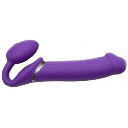 Strap-On-Me Безремневой страпон с вибрацией Strap-On-Me Vibrating Bendable Strap-On XL, фиолетовый (370043601394
