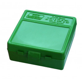 MTM Коробка для патронов MTM кал. 7,62x25; 5,7x28; 357 Mag. Количество - 100 шт. Цвет - зеленый (P-100-3