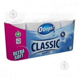 Ooops! Туалетний папір ! Classic Sensitive тришаровий 8 шт. (5998648704310)