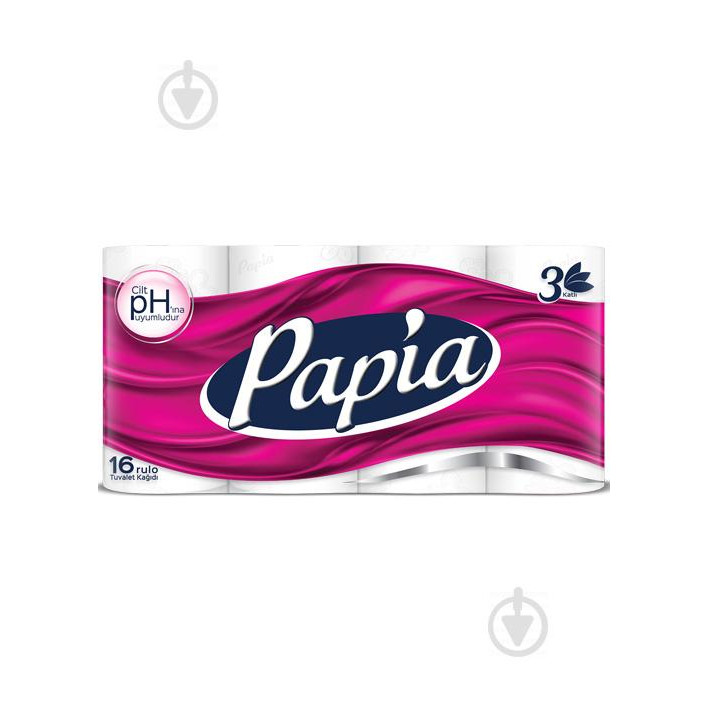 Papia Туалетний папір  тришаровий 16 шт. (8690536010042) - зображення 1