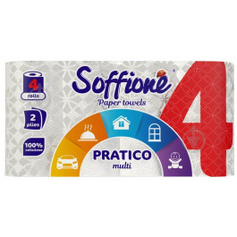 Soffione Паперові рушники  Pratico multi двошарова 4 шт. (4820003836569)