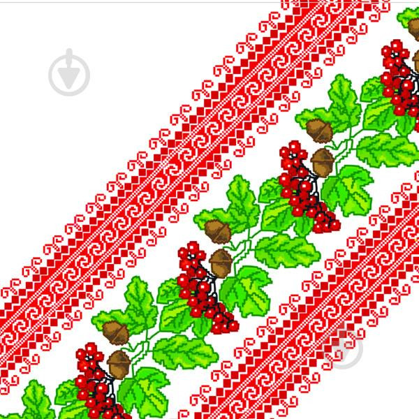 La Fleur Серветки столові  Символи України 33х33 см білий з червоним 16 шт. (4820164967232) - зображення 1