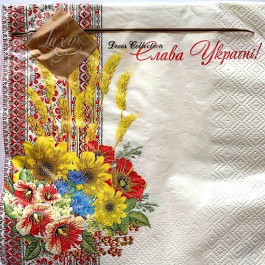 Luxy Салфетки столовые трехслойные  "Наша Україна", 10 шт. (4820212003073)