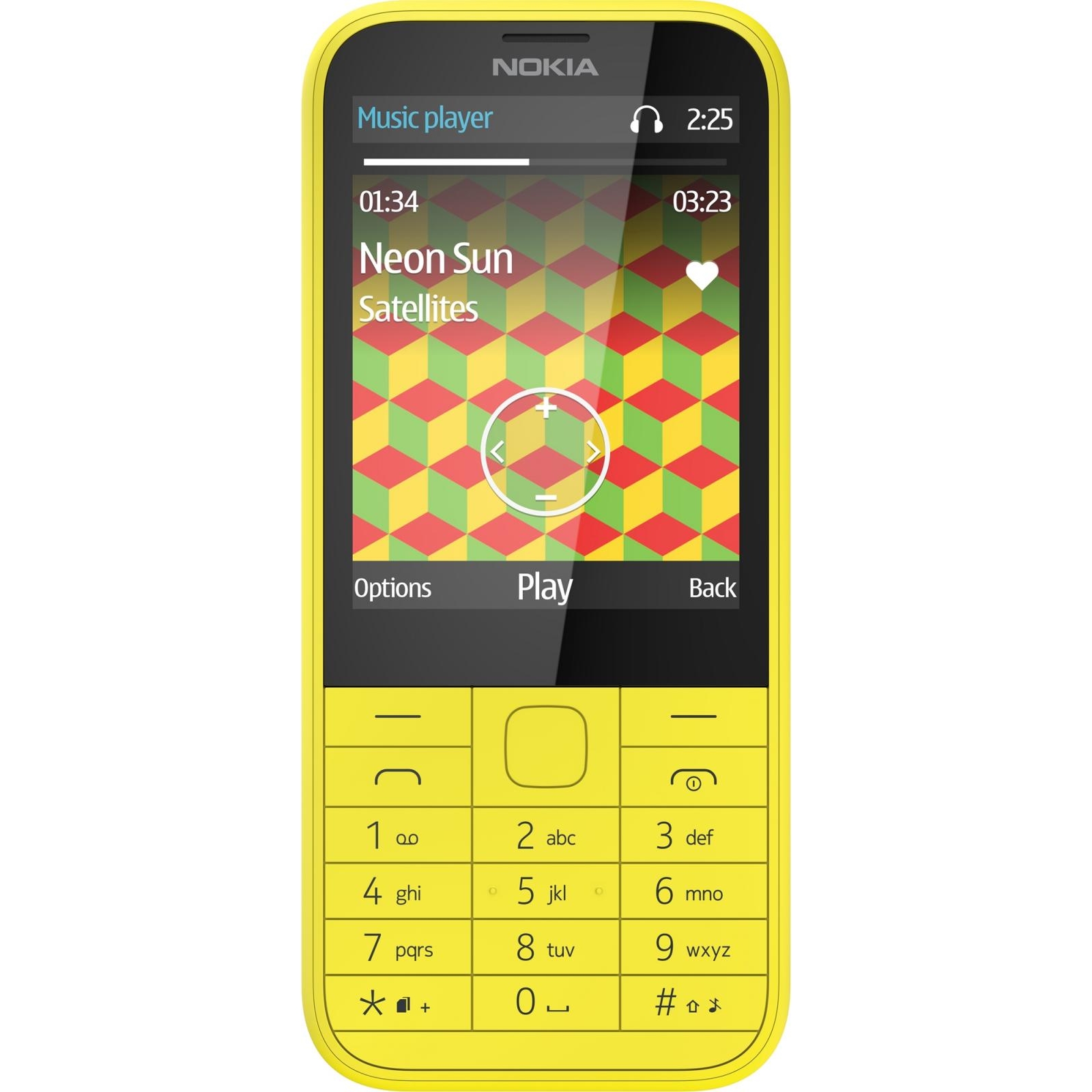 Nokia 225 Dual SIM (Yellow) - зображення 1