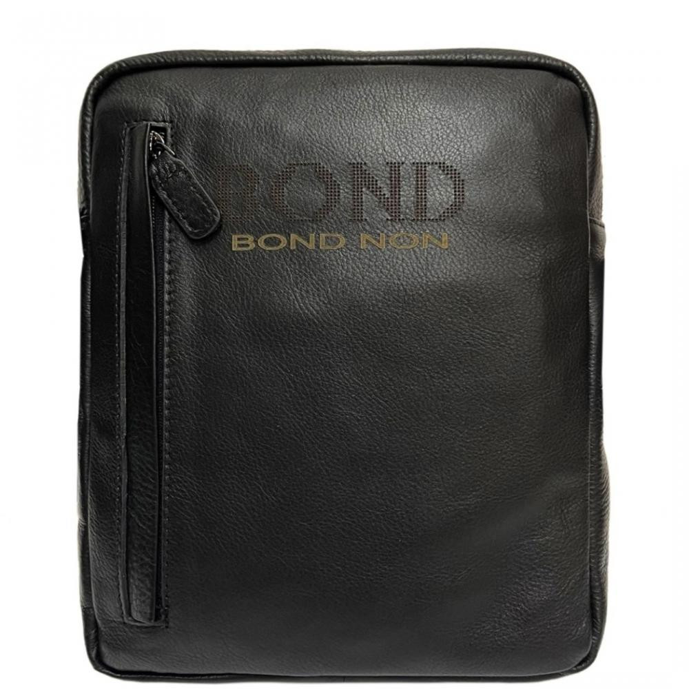 Bond Non Чоловіча сумка з натуральної телячої шкіри  1161-1 чорна - зображення 1