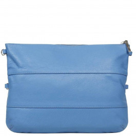 Mattioli Жіноча сумка - клатч з натуральної м'якої шкіри  052-12C блакитна