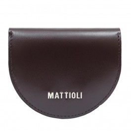 Mattioli Жіночий гаманець з натуральної гладкої шкіри  053-21C темно-коричневий кальф